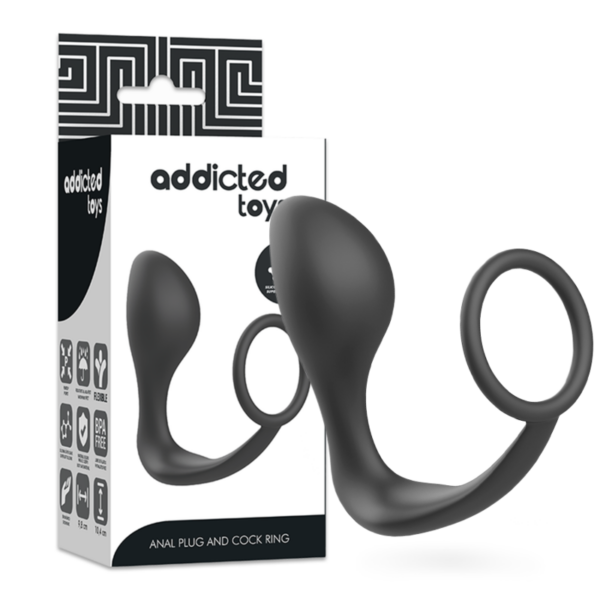Addicted Toys — Prostate Massager, Silicone, Cock Ring — Anal — view 4