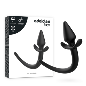 Addicted Toys Puppy — Tail Butt Plug, Black — Anal — view 2