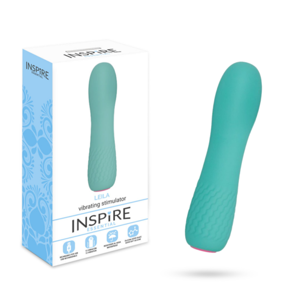 Inspire Essential Leila — Vibrator, Waterproof, Turquoise — Classic Vibrators — view 3
