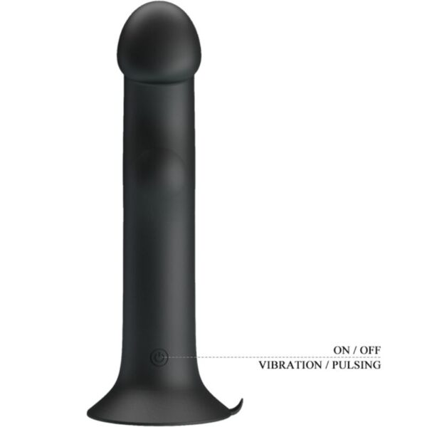 Pretty Love Murray — Vibrating Dildo, Suction Cup, Black — G-Spot Dildos — view 6