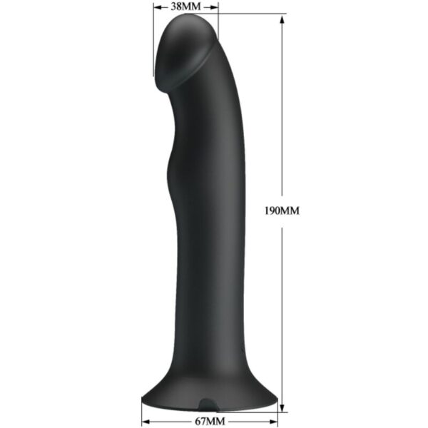 Pretty Love Murray — Vibrating Dildo, Suction Cup, Black — G-Spot Dildos — view 8
