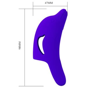 Pretty Love Delphini — Finger Vibrator, Rechargeable, Dark Blue — Clitoral Stimulators — view 4