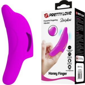 Pretty Love Delphini — Finger Vibrator, Rechargeable, Purple — Clitoral Stimulators — view 3