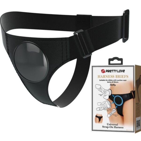 Pretty Love Universal — Strap-On Harness, Waterproof, Black — Non-Vibrating Harnesses — view 6