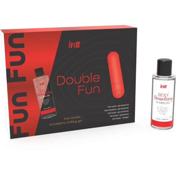 INTT Double Fun — Bullet Vibrator, Rechargeable, Red — Massage Kits & Gift Sets — view 4