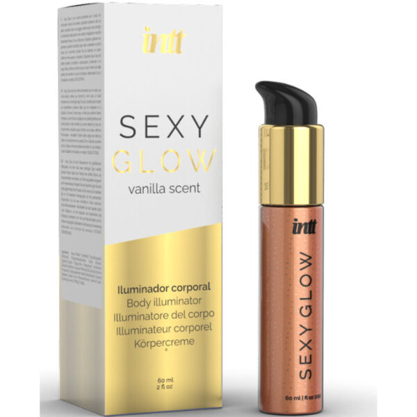 INTT Sexy Glow — Body Illuminator, 60 ml, Vanilla — Shimmer Massage Oils — view 2