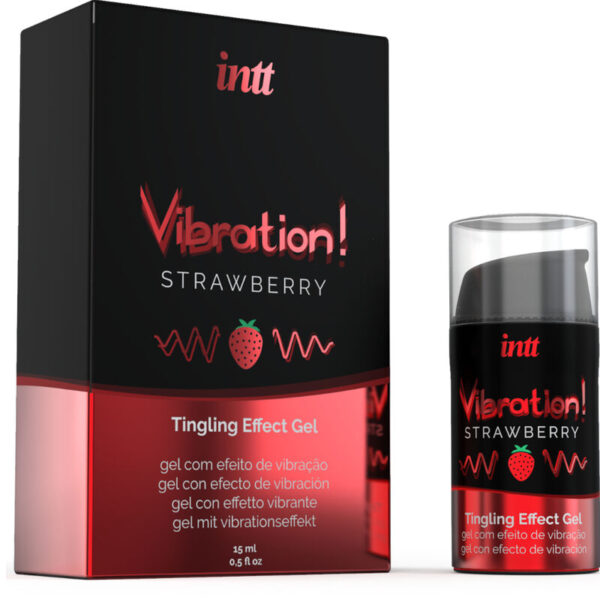INTT Vibration — Tingling Gel, 15 ml, Strawberry — Arousal Gels for Women — view 2