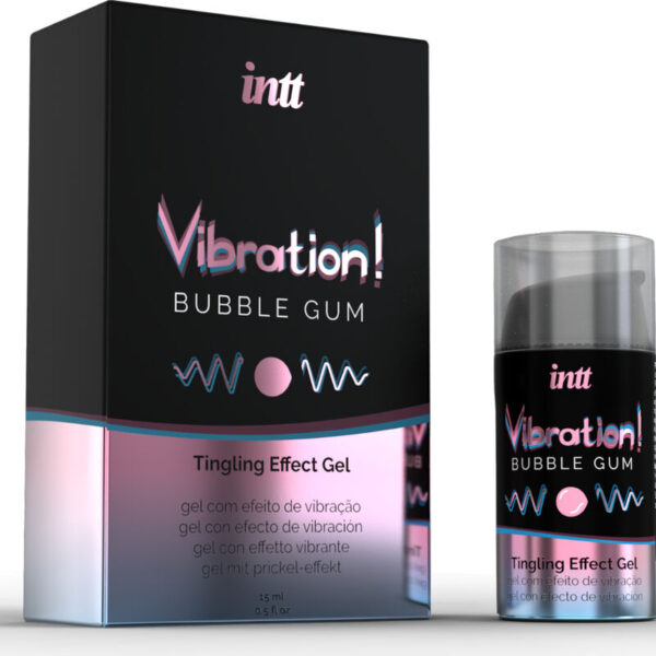 INTT Vibration — Tingling Gel, 15 ml, Bubble Gum — Arousal Gels for Women — view 2