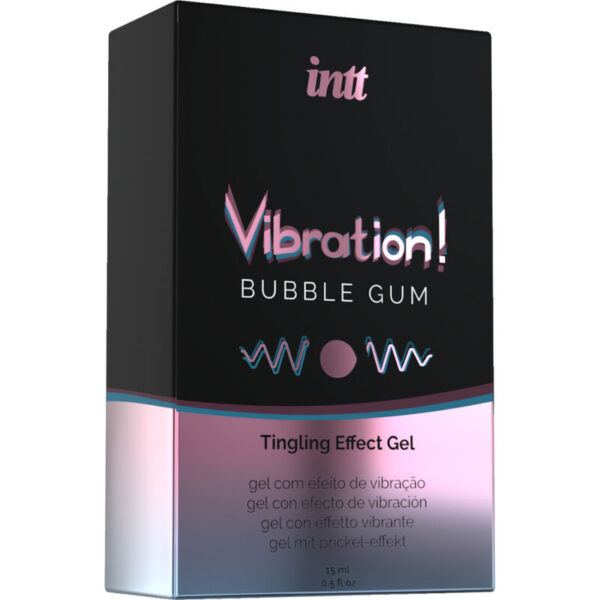 INTT Vibration — Tingling Gel, 15 ml, Bubble Gum — Arousal Gels for Women — view 3
