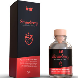 INTT — Massage Gel, 30 ml, Strawberry — Edible Massage Oils — view 3