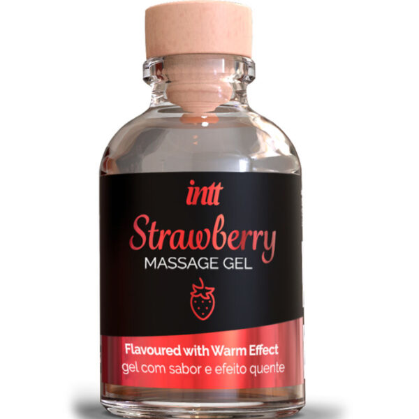 INTT — Massage Gel, 30 ml, Strawberry — Edible Massage Oils
