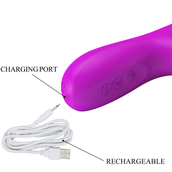 Pretty Love Reese — Rabbit Vibrator, Rechargeable, Purple — Rabbit Vibrators — view 6
