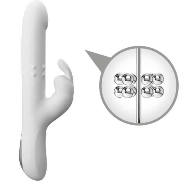 Pretty Love Reese — Rabbit Vibrator, Rechargeable, Silver — Rabbit Vibrators — view 3