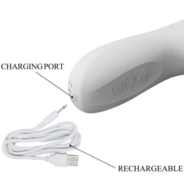 Pretty Love Reese — Rabbit Vibrator, Rechargeable, Silver — Rabbit Vibrators — view 7