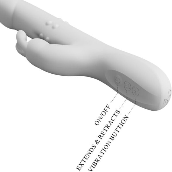 Pretty Love Reese — Rabbit Vibrator, Rechargeable, Silver — Rabbit Vibrators — view 6