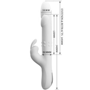 Pretty Love Reese — Rabbit Vibrator, Rechargeable, Silver — Rabbit Vibrators — view 4