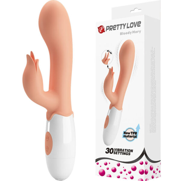 Pretty Love Bloody Mary — Rabbit Vibrator, Flesh — G-Spot Vibrators — view 8