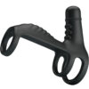 Pretty Love — Vibrating Penis Sleeve, Silicone, Black — Cock Rings