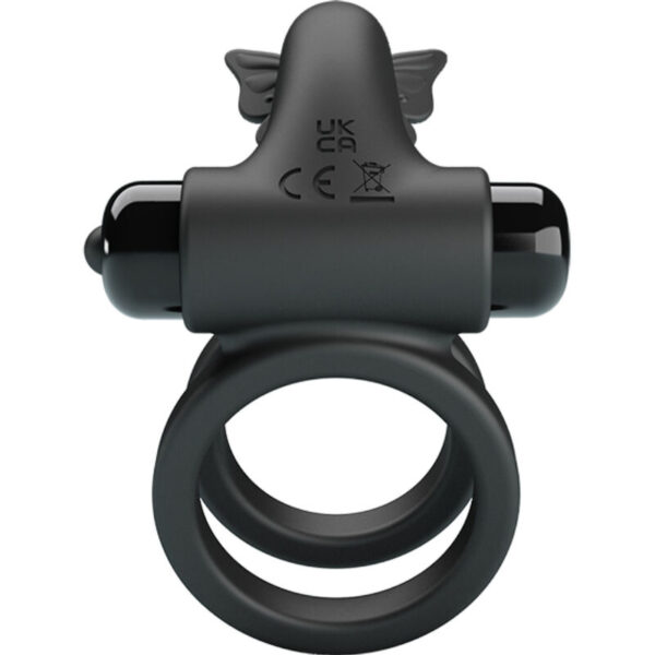 Pretty Love — Vibrating Cock Ring, Silicone, Butterfly — Cock Rings — view 11