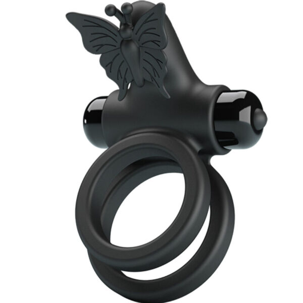 Pretty Love — Vibrating Cock Ring, Silicone, Butterfly — Cock Rings