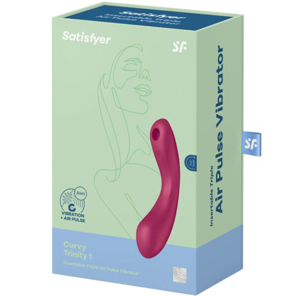 Satisfyer Curvy Trinity 1 — G-Spot Vibrator, Rechargeable — Air Pulse Vibrators — view 10