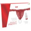 INTT Brazilian Pearl Panty — Thong, Red — Lubes