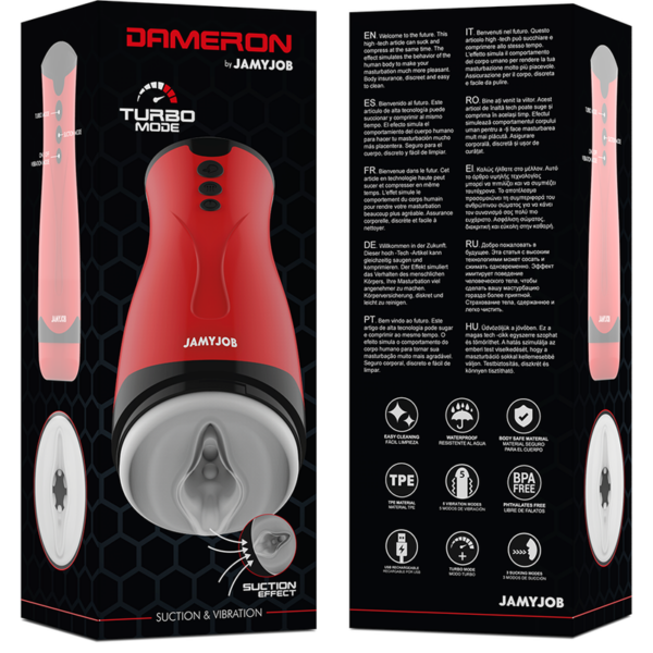 Jamyjob Dameron — Vibrating Masturbator, Rechargeable — Automatic Masturbators — view 7