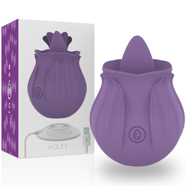 Intense Violet — Tongue Vibrator, Rechargeable, Lilac — Clitoral Stimulators