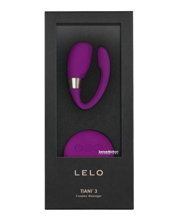LELO Insignia Tiani 3 — Couples Vibrator, Remote Control, Purple — view 3
