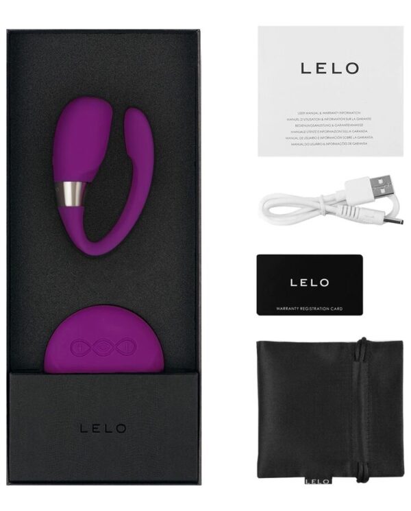 LELO Insignia Tiani 3 — Couples Vibrator, Remote Control, Purple — view 2