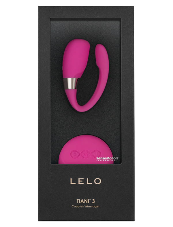 LELO Insignia Tiani 3 — Couples Vibrator, Remote Control, Fuchsia — view 4
