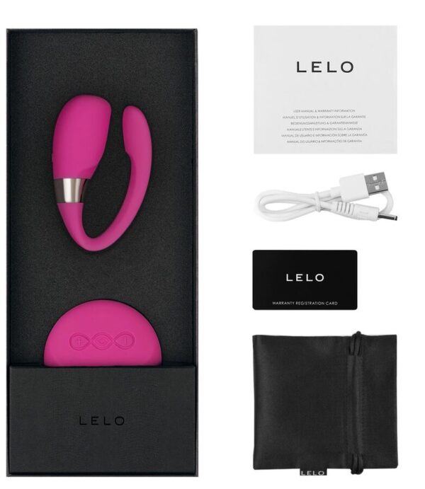 LELO Insignia Tiani 3 — Couples Vibrator, Remote Control, Fuchsia — view 3