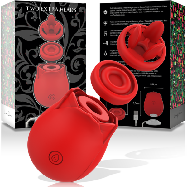 Mia Rose 2.0 — Air Pulse Stimulator, Rechargeable, Two Heads — Clitoral Stimulators