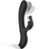 Black & Silver Jamie — Rabbit Vibrator, Rechargeable — G-Spot Vibrators