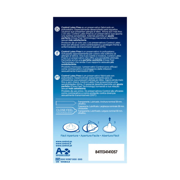 Control Free — Non-Latex Condoms, 5 Pack — Condom Multipacks — view 2
