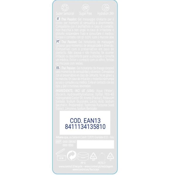 Control 2-in-1 Pleasure — Massage Gel, 200 ml, Thai Passion — Body Massage Oils — view 2