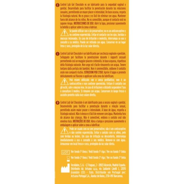 Control Lub Gel Chocolate — Warming Lube, 75 ml — Lubes — view 2