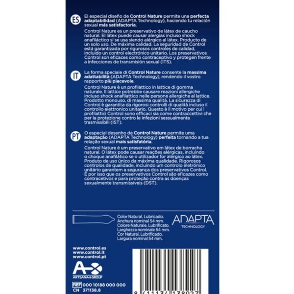 Control Adapta Nature — Condoms, 6 Pack — Classic Condoms — view 2