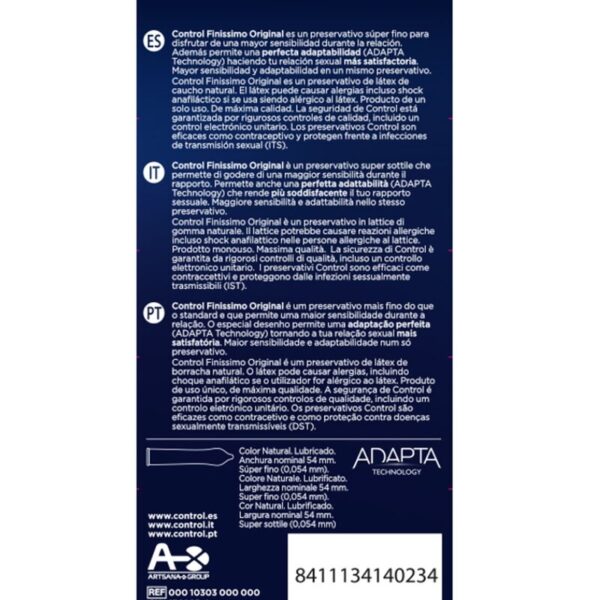 Control Finissimo Original — Ultra Thin Condoms, 6 Pack — Condom Multipacks — view 2