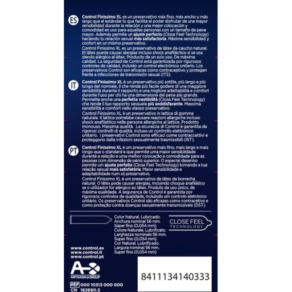 Control Finissimo XL — Ultra Thin Condoms, 12 Pack — Condom Multipacks — view 2