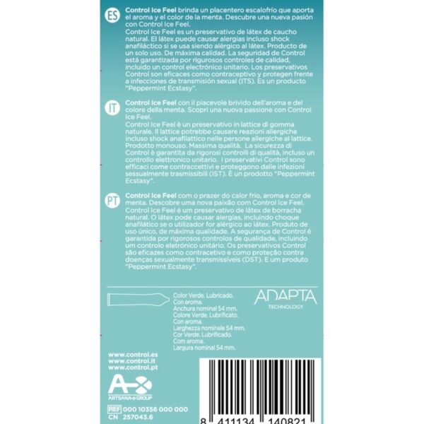 Control Ice Feel — Cooling Condoms, 10 Pack — Condom Multipacks — view 2