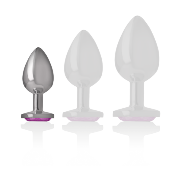 Intense Heart — Jewelled Butt Plug, 7 cm, Pink — Anal — view 2