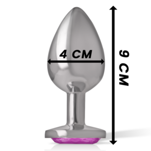 Intense Heart — Jewelled Butt Plug, 9 cm, Pink — Anal — view 4