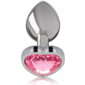 Intense Heart — Jewelled Butt Plug, 9 cm, Pink — Anal — view 3
