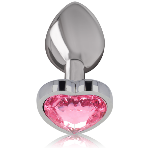 Intense Heart — Jewelled Butt Plug, 9 cm, Pink — Anal — view 3