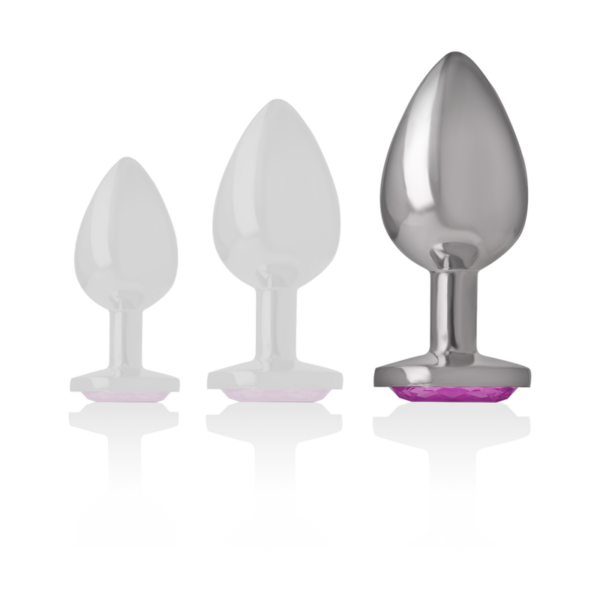 Intense Heart — Jewelled Butt Plug, 9 cm, Pink — Anal — view 6