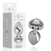 Intense Heart — Jewelled Butt Plug, 9 cm, White — Anal
