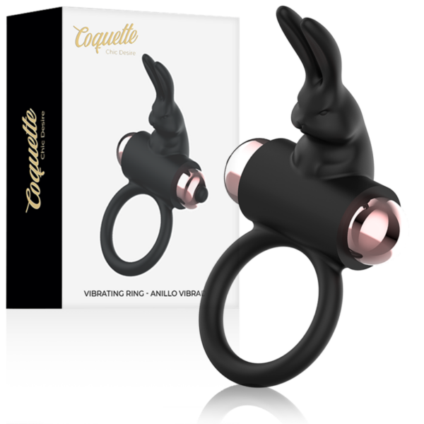 Coquette Chic Desire — Vibrating Cock Ring, Black — Cock Rings