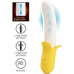 Pretty Love Banana Geek — Thrusting Vibrator, Rechargeable — Thrusting Pulsators — view 2