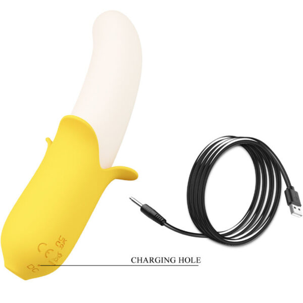 Pretty Love Banana Geek — Thrusting Vibrator, Rechargeable — Thrusting Pulsators — view 4